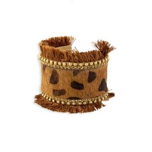 TOUCH OF THE WILD HAIR-ON HIDE CUFF STYLE BRACELET